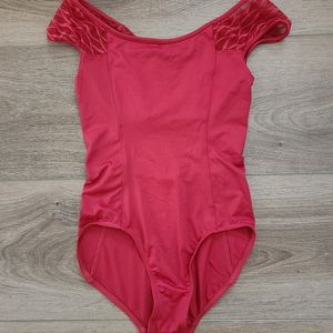 Adult Petite (P) Dark red dance leotard